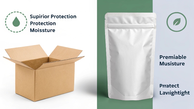 A comparison of Mylar Bags and other packaging options like boxes and jars