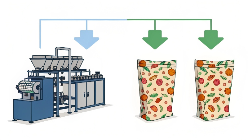 Digital vs. Rotogravure Printing for Pouches Digital printing machine for pouches versus a large rotogravure press